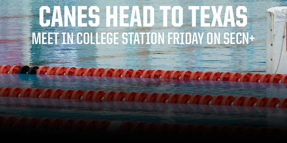 @CanesSwimDive Heads to Texas for Friday Meet