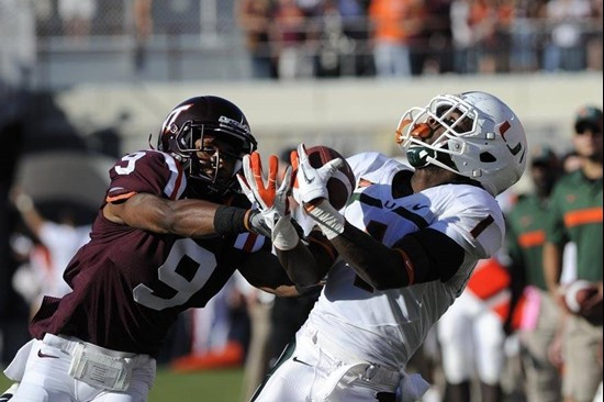 Allen Hurns - 2011 Miami Hurricanes Football @ Virginia Tech