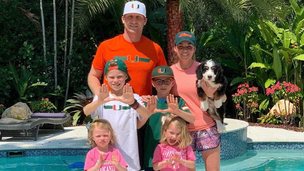 Lashlee Embracing Family and Football at Home