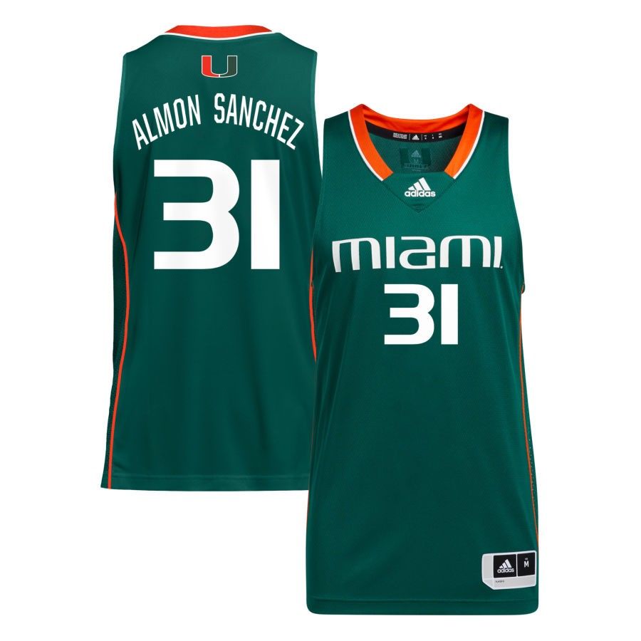 adidas Green Miami Hurricanes Women's Basketball Jersey