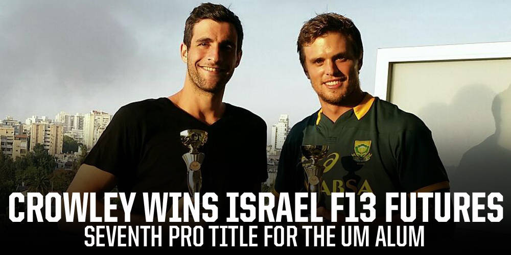 Crowley Wins Israel F13 Futures Doubles