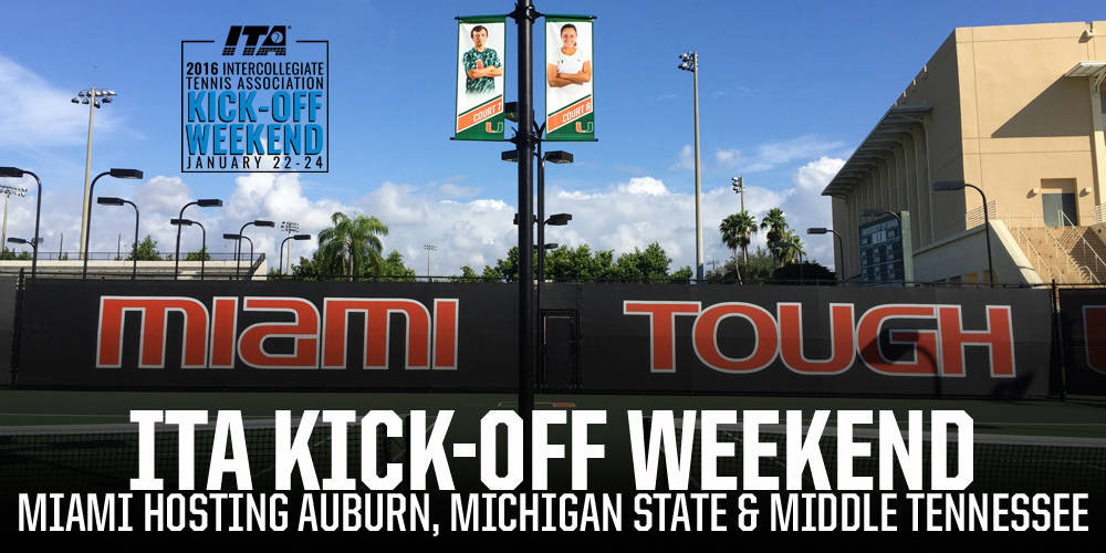 @CanesWTennis to Host ITA Kick-Off Weekend