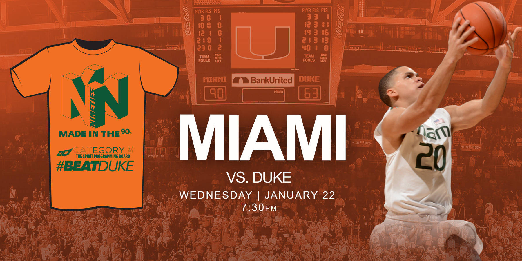 '90s Night and T-Shirts at Duke-UM