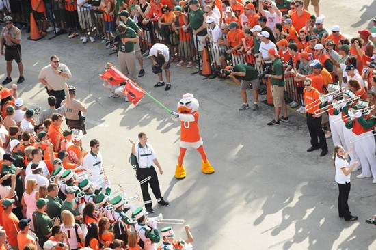 2011 Miami Hurricanes Football vs Ohio State Hurricane Walk
