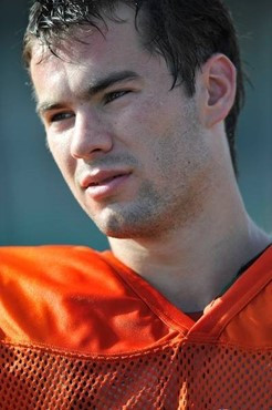University of Miami Hurricanes player at Cobb Stadium training for the upcoming 2010 season. The practice was open for Season ticket holders and...