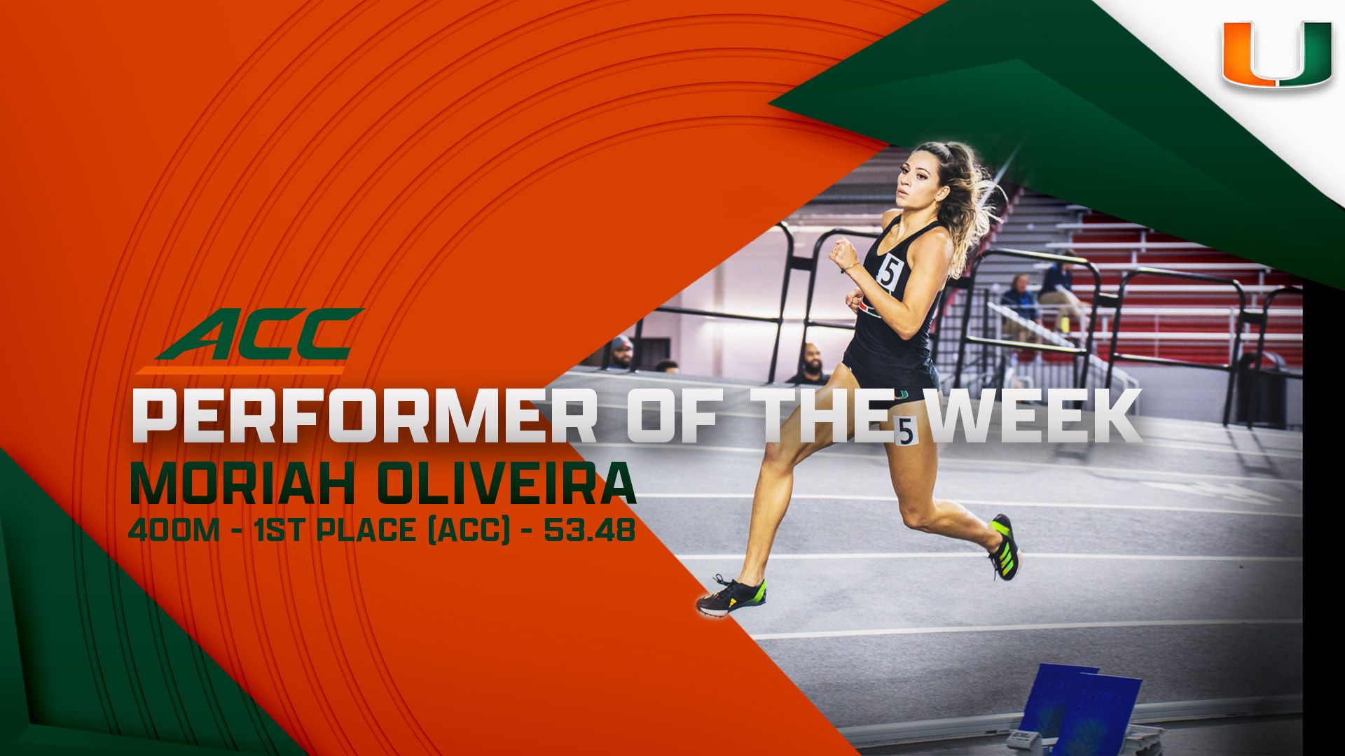 Oliveira Earns ACC Performer of the Week With First Place Finish