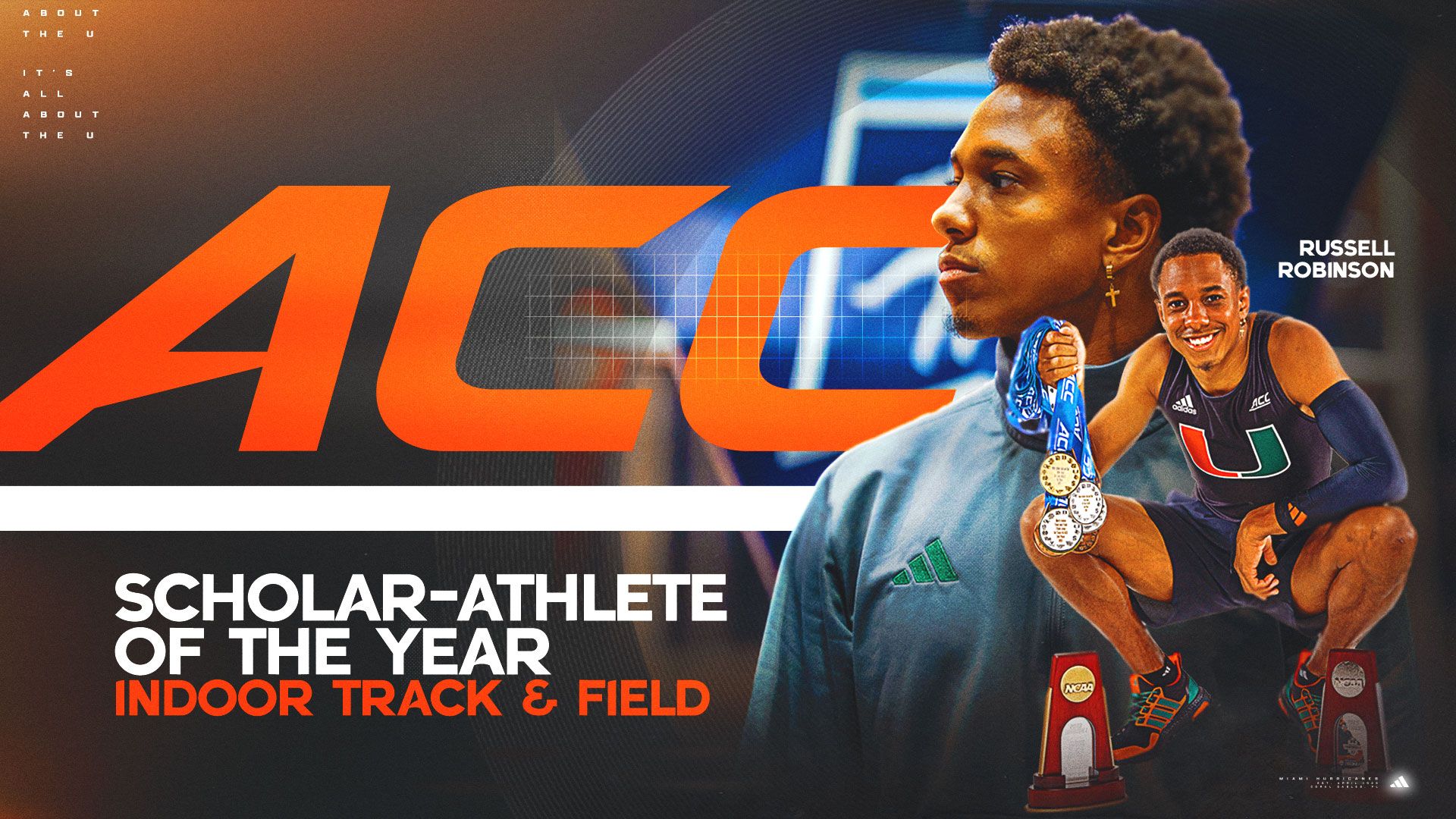 Robinson Named ACC Scholar Athlete of the Year for Indoor Track and Field  