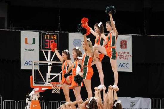 2011 Miami Hurricanes Women's Basketball vs Maryland - cheer