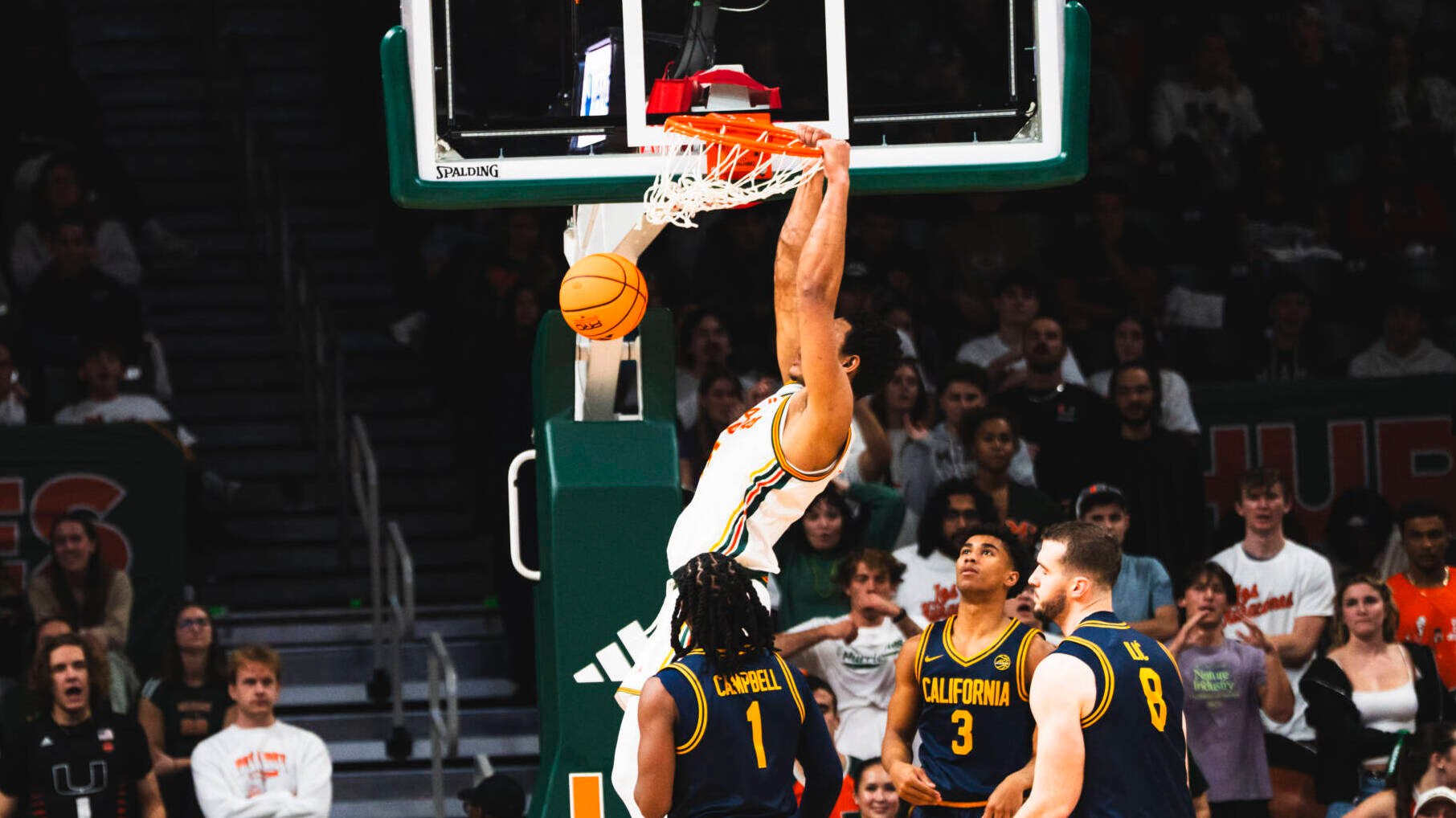 Hurricanes Fall to Cal, 86-85