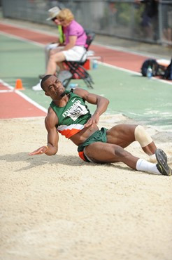 Innocent Jacob at 2013 ACC Outdoor Championships