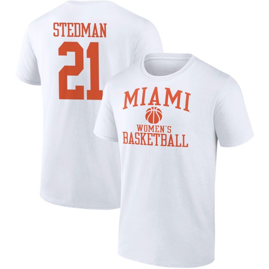 Men's Fanatics Branded White Miami Hurricanes Women's Basketball T-Shirt