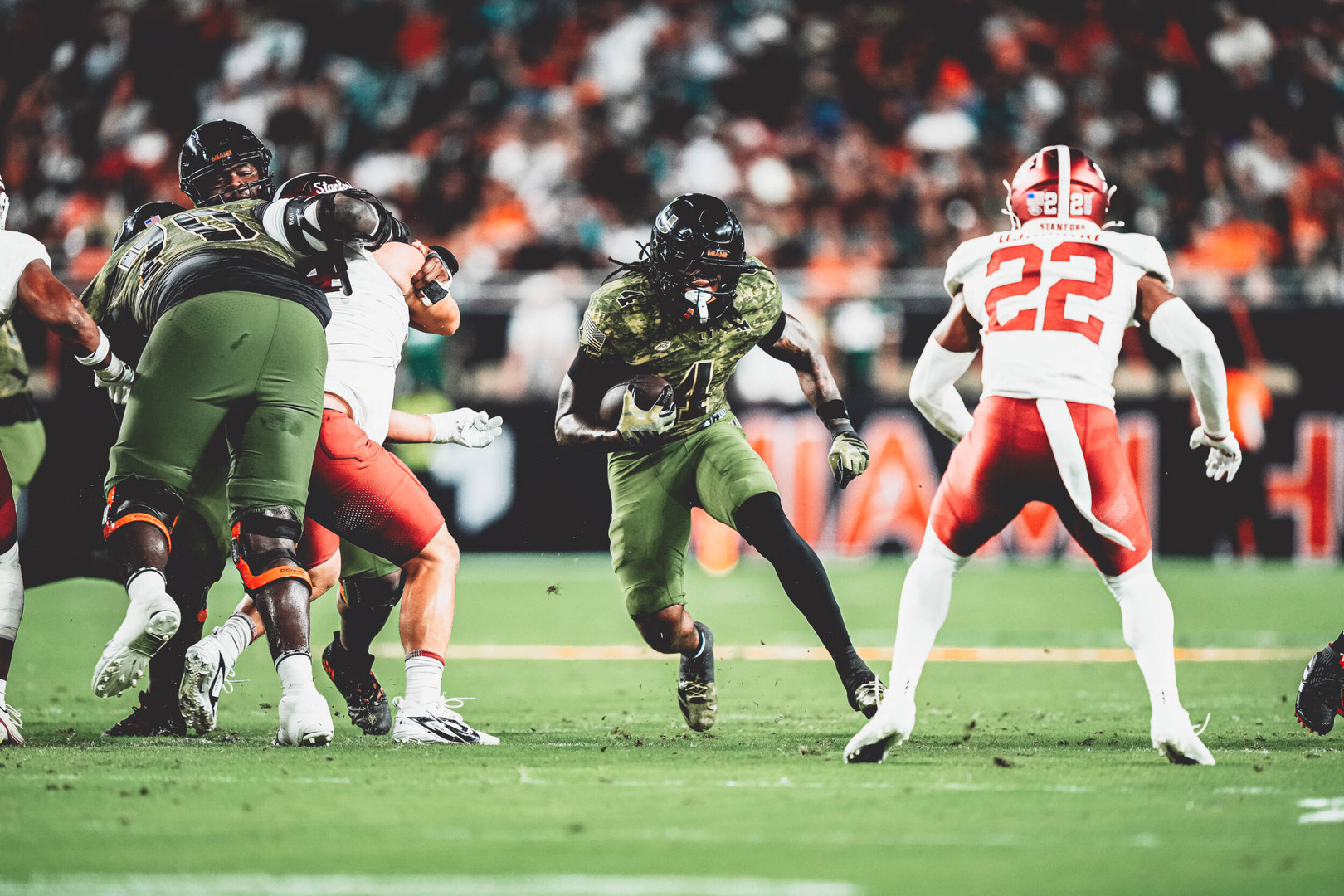 Fletcher Jr., Run Game Power Canes in Win over Stanford Fletcher Jr., Run Game Power Canes in Win over Stanford