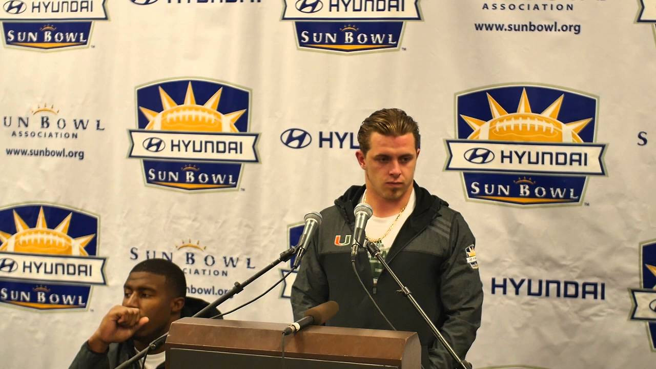 Braxton Berrios Post Game Presser | Sun Bowl | 12.26.15