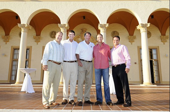 Jedd Fisch, Ken Dorsey, Gino Torretta, Craig Erickson, Bernie Kosar at Gino Torretta Foundation Annual Golf Tournament & Fundraiser