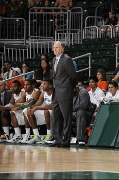Coach Jim Larranaga; Clemson