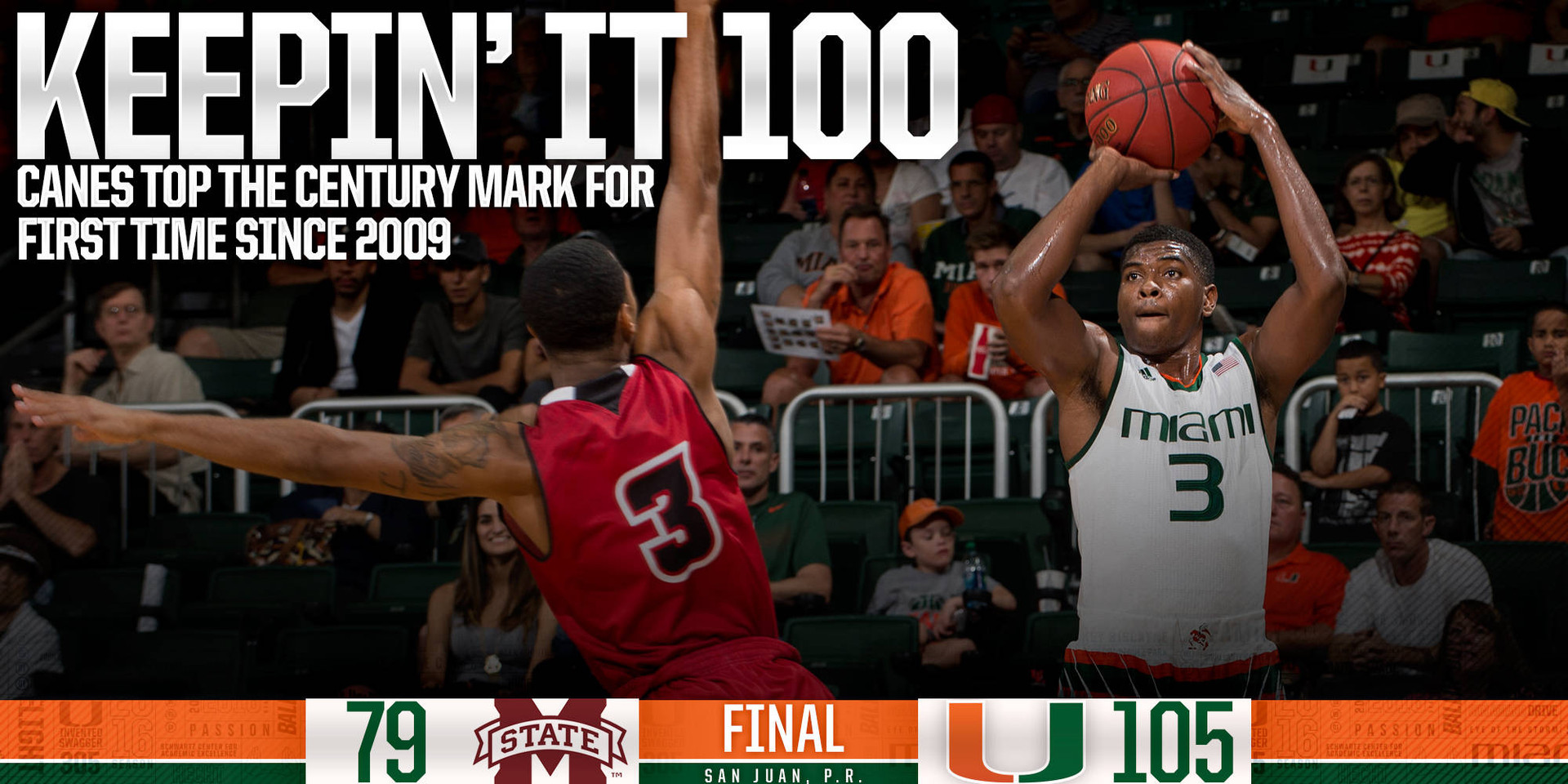 Canes Top 100 Points for First Time Since 2009