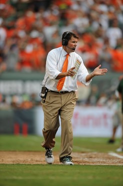 University of Miami head coach Al Golden and the Canes take on the Bethune-Cookman Wildcats in their home opener at Sun Life Stadium on September 15,...