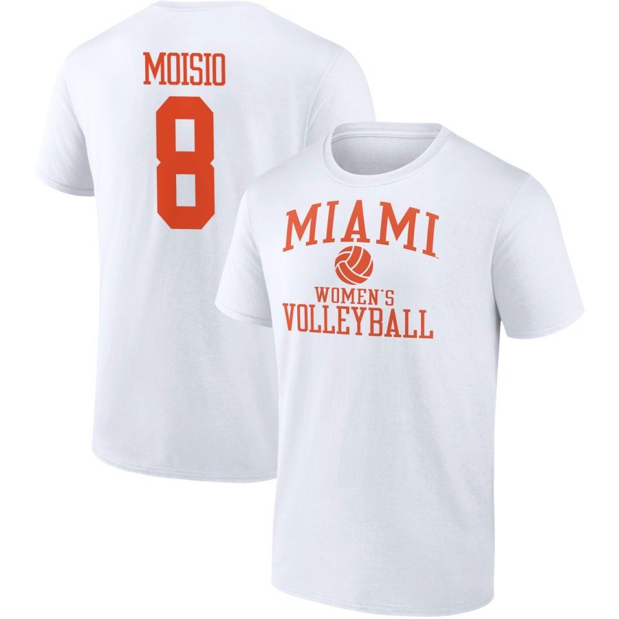 Men's Fanatics Branded White Miami Hurricanes Volleyball T-Shirt