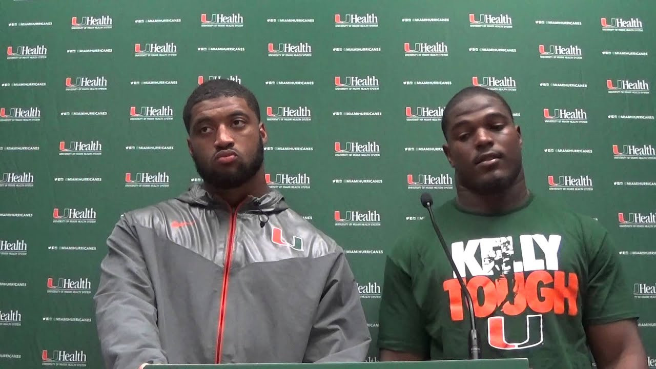 Linebackers Denzel Perryman and Raphael Kirby - Post Game Versus FSU