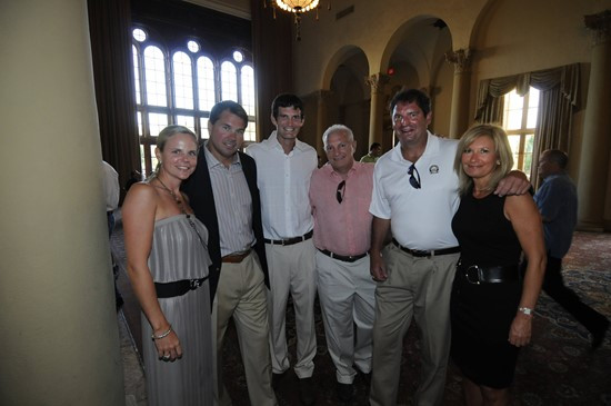 The Goldens with Ken Dorsey, Gil Peter & Bernie Kosar at Gino Torretta Foundation Annual Golf Tournament & Fundraiser