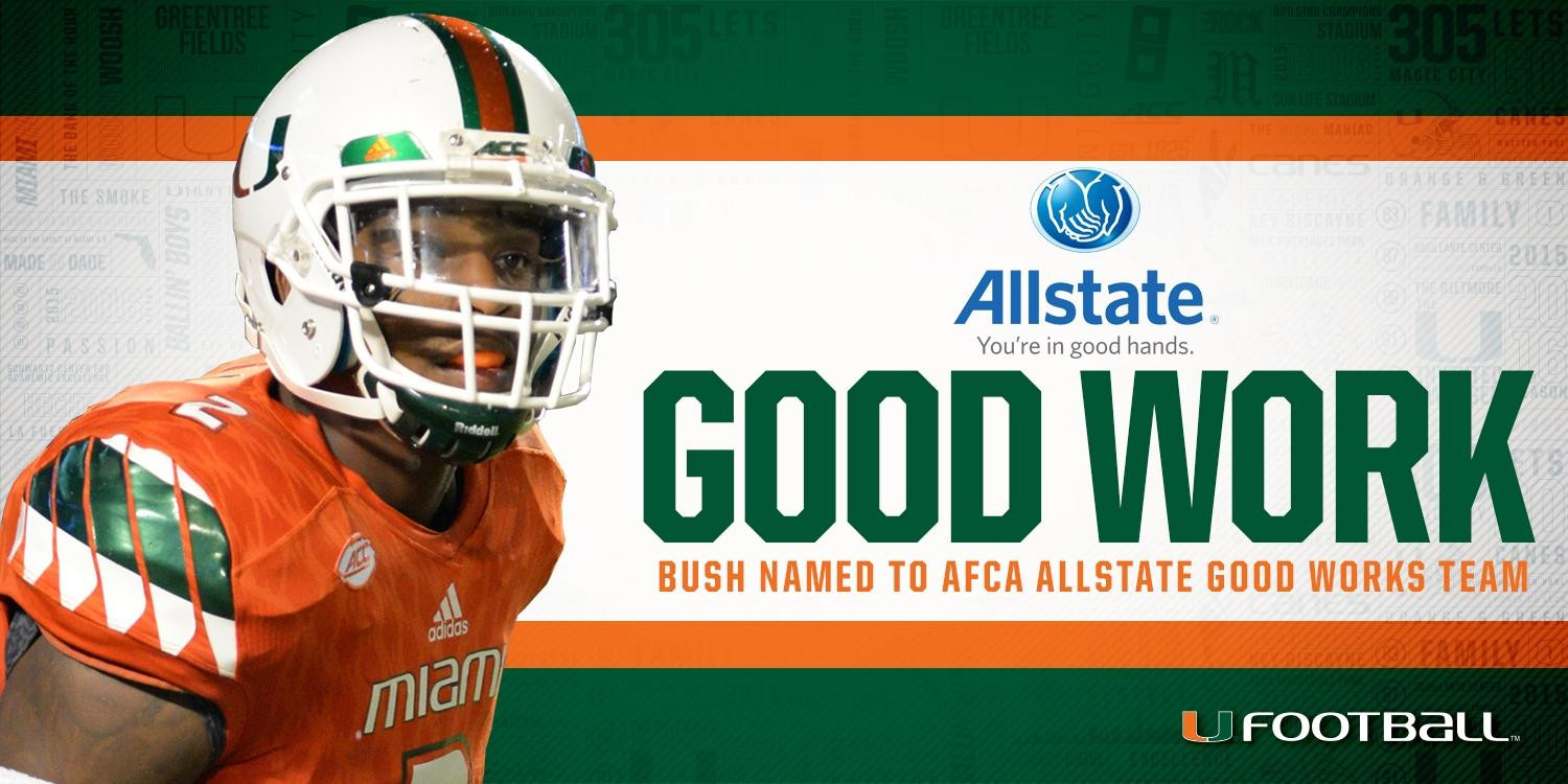 Bush Named To Allstate AFCA Good Works Team?