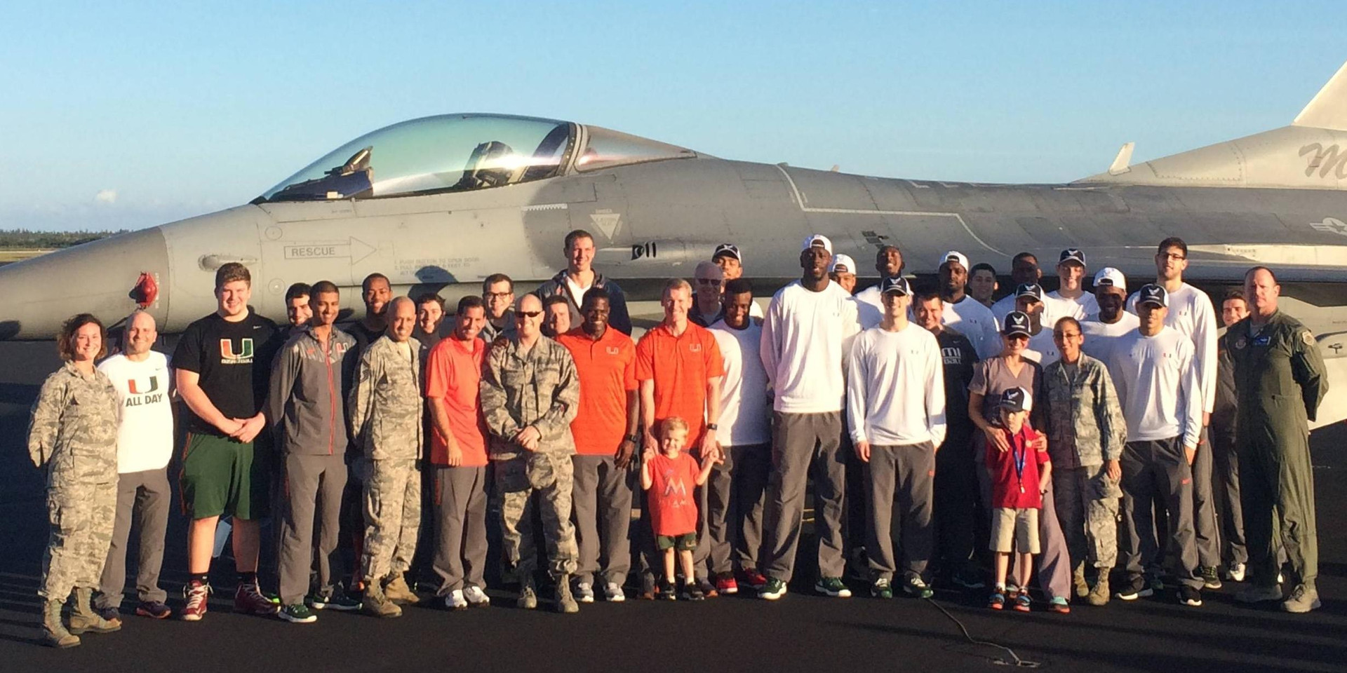 @CanesHoops Visits Homestead Air Reserve Base