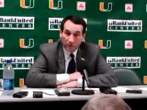 2/13/11 - Duke Coach Mike Krzyzewski