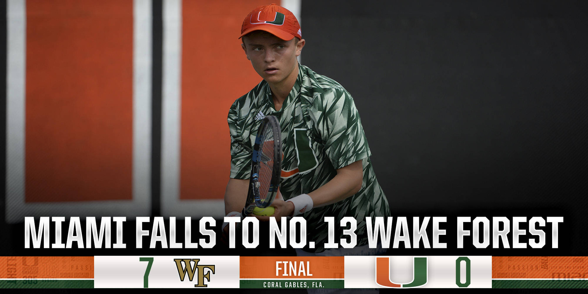 @CanesMensTennis Falls To No. 13 Wake Forest