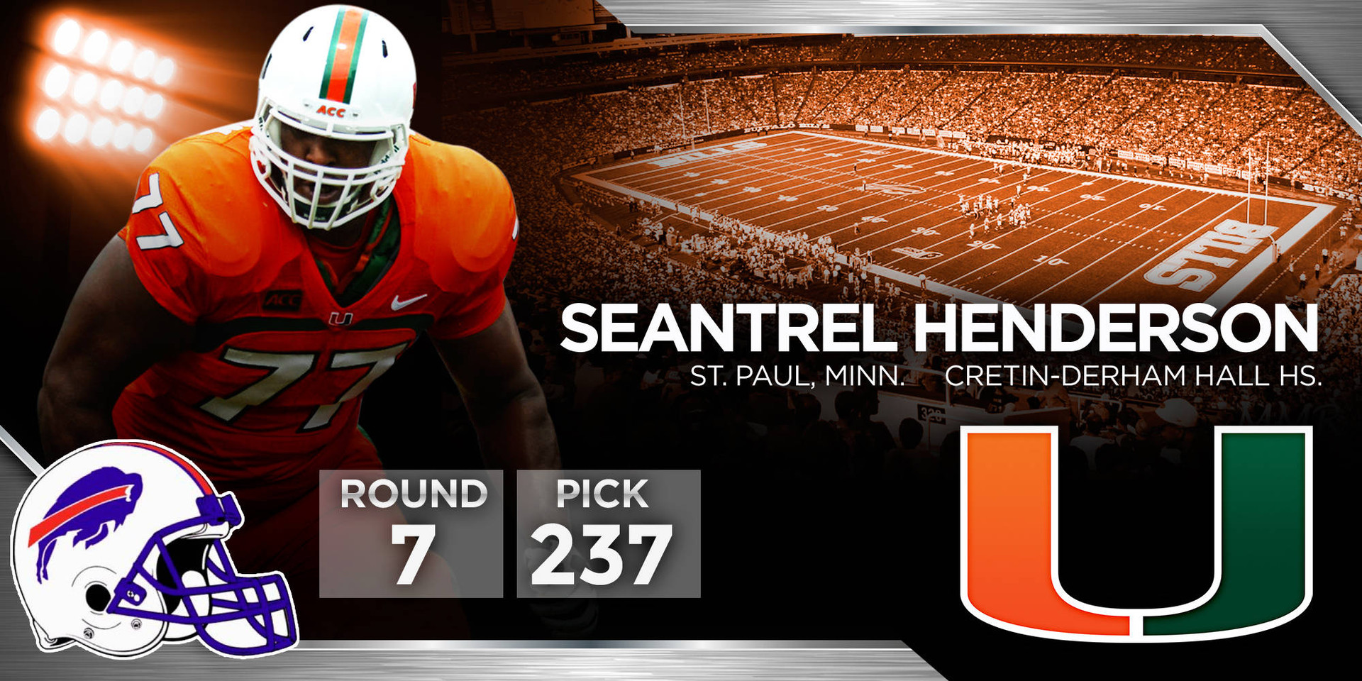 Bills Select Henderson in Seventh Round