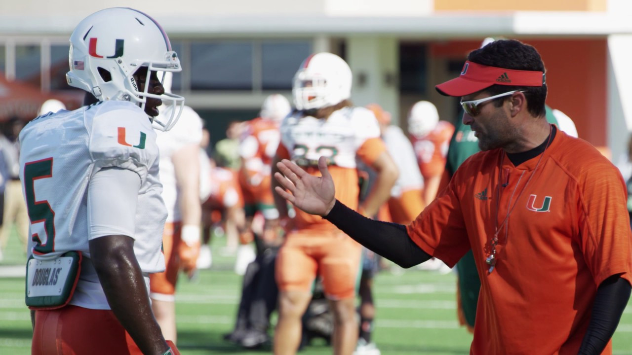 Spring Ball 2017 | Canes Football | Manny Diaz Mic'd Up