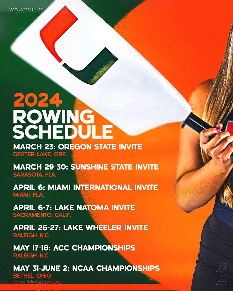 rowing schedule graphic IG