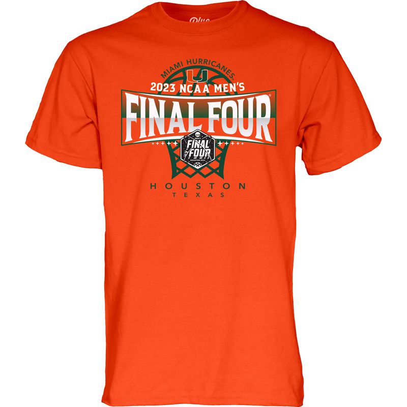 Orange Miami Hurricanes 2023 NCAA Men's Basketball Tournament March Madness Final Four T-Shirt
