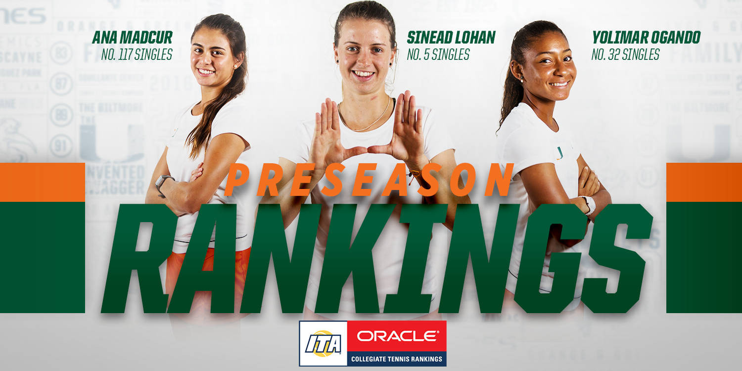 Lohan Fifth in ITA Preseason Rankings