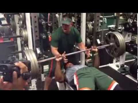 Erik Swoope Benches 365 LBS.