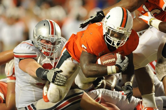2011 Miami Hurricanes Football vs Ohio State Mike James