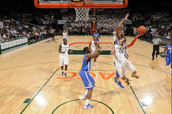 2012 Miami Hurricanes Men's Basketball vs Memphis