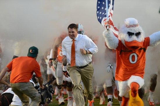 Al Golden and the 14th ranked University of Miami Hurricanes will play the Georgia Tech Yellow Jackets at Sun Life Stadium on October 5, 2013.  Photo...