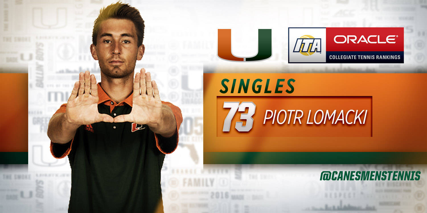 Piotr Lomacki Ranked No. 73 in Singles