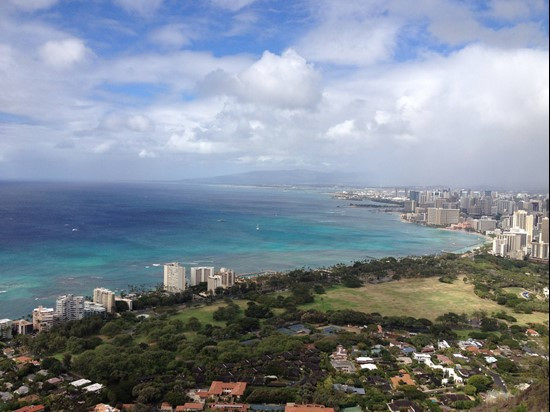 Honolulu from atop Diamond Head