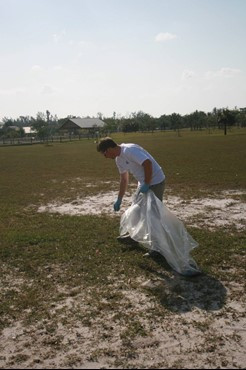 UM Staff, Coaches & Student Athletes volunteer at Amelia Earhart Park Community Service Project.