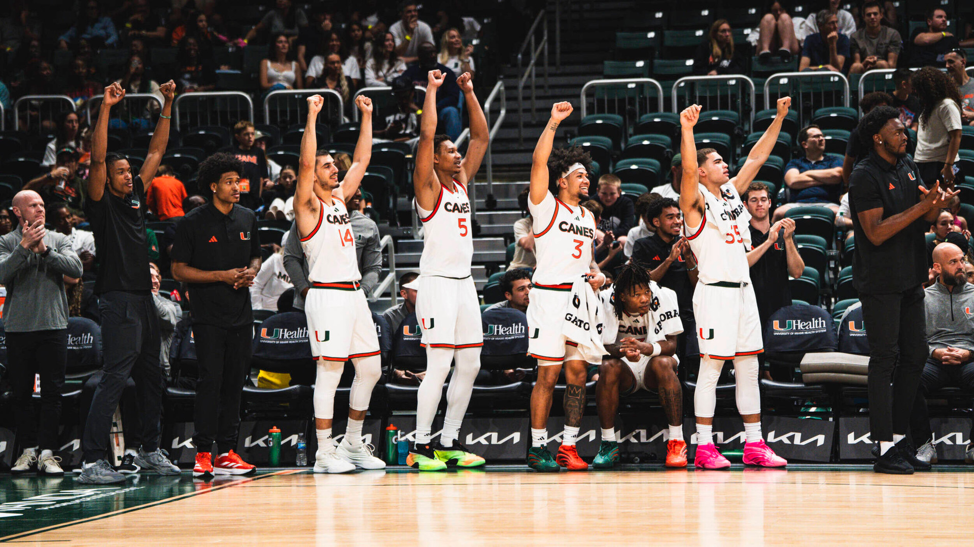 Miami Dominates Delaware State, 97-41