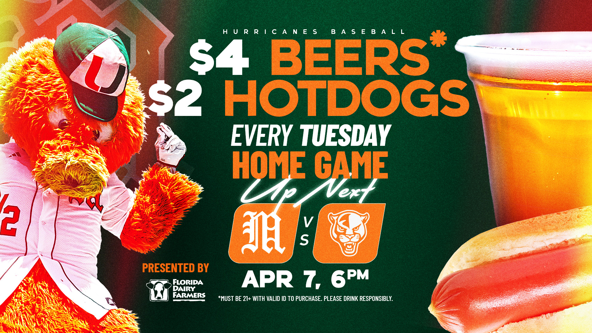 Canes ⚾️ + Tuesday Special!