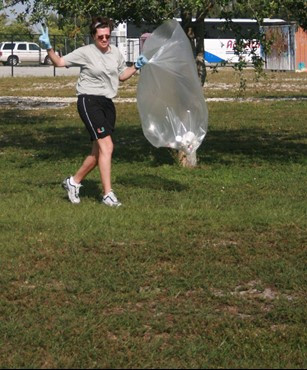 UM Staff, Coaches & Student Athletes volunteer at Amelia Earhart Park Community Service Project.