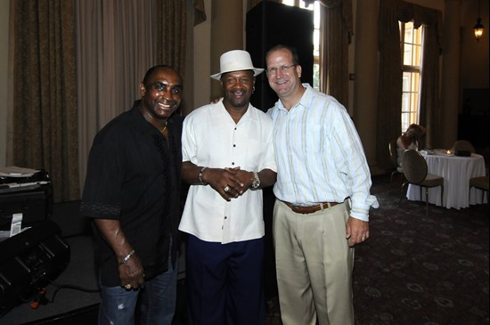 Johnny Rodgers ('72 Heisman), Mike Rozier ('83 Heisman) & Gino at Gino Torretta Foundation Annual Golf Tournament & Fundraiser