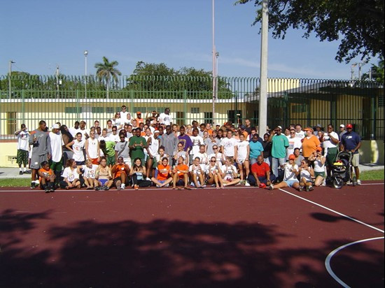 The Hurricanes Student Athlete Advisory Committee coordinated painting and planting as community service at Virrick Park in Coconut Grove. 120...