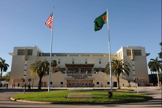 The University of Miami Hurricanes played 2010 NCAA Final Four Participant West Virginia at the BankUnited Center on December 4, 2010.  Photo by...