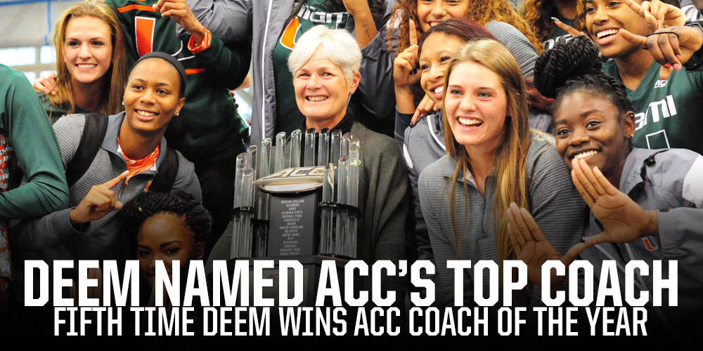 Amy Deem Named ACC Women's Coach of the Year