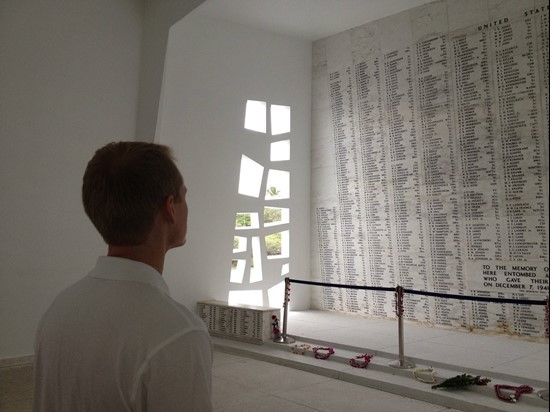 Coach Konkol at Pearl Harbor