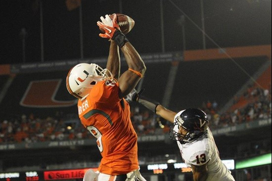 Epic Touchdown Shot of Tommy Streeter