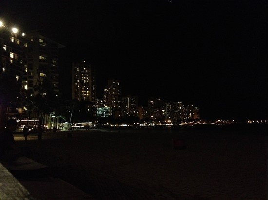Honolulu at night